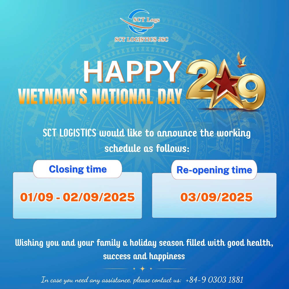 ANNOUNCEMENT OF VIETNAMS NATIONAL DAY HOLIDAY